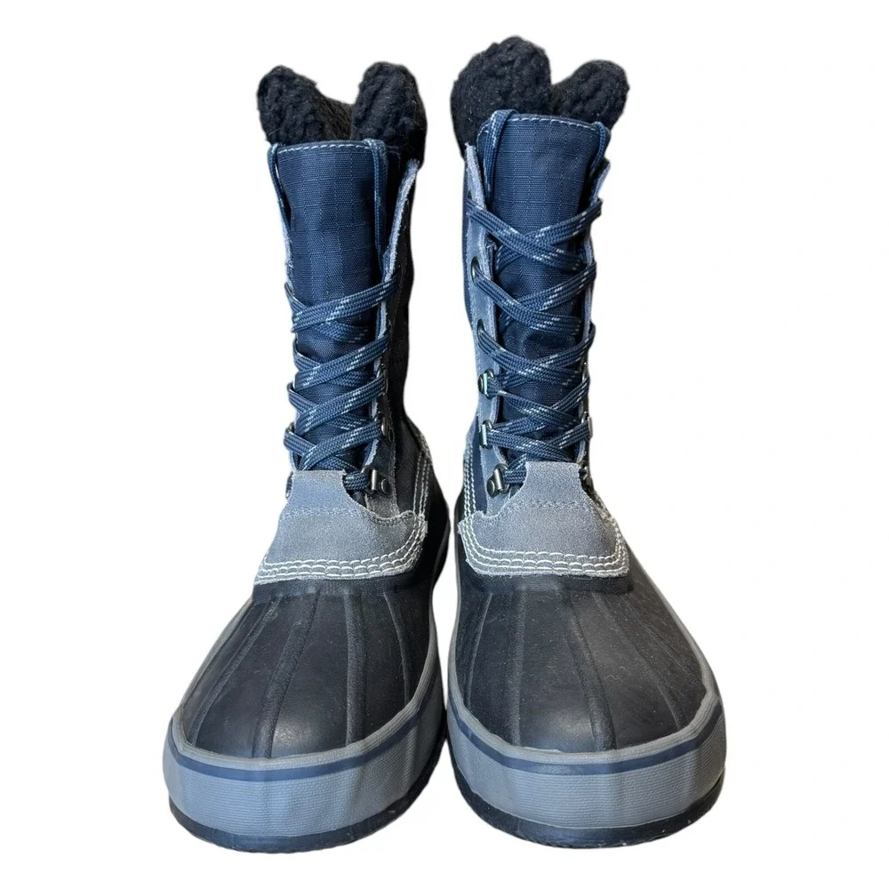 LL Bean Men's Blue Nylon Removable Lined Water Resistant‎ Duck Boots Size 7M